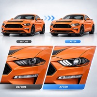 Faro a LED PCS-H21 RGB con cambio colore DRL per Ford Mustang S550 GT Facelift 2018-2023, lampada proiettore a doppio fascio