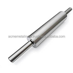 ไม้คลึงแป้งด้ามไม้ สแตนเลสชุบทอง อุปกรณ์ครัวบนโต๊ะอาหาร ช้อนแต่งงาน อินเดีย - Product Image 2