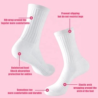 Chaussettes en coton colorées respirantes tricotées avec logo personnalisé imprimé numériquement – Cadeau d'automne pour les fêtes – Chaussettes pour le corps/le poignet – Usage quotidien