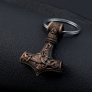 <span class=keywords><strong>Thor</strong></span> <span class=keywords><strong>hammer</strong></span> Mjolnir Viking Amulet <span class=keywords><strong>Hammer</strong></span> scandinavo Norse Jewelry portachiavi - Product Image 4