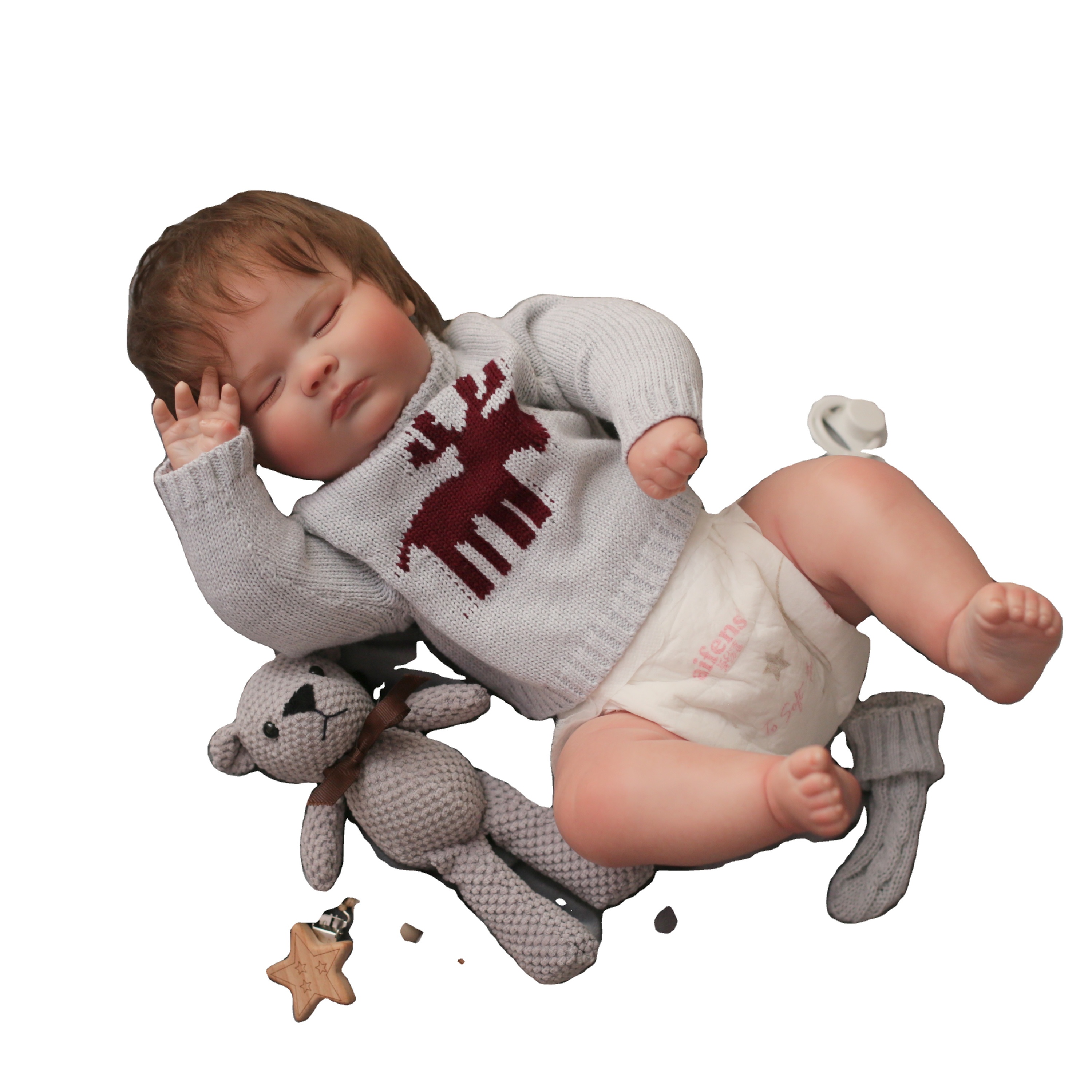 20-Inch Baby Soft Body Realistic-Newborn Baby Dolls Full Vinyl Body Moveable Real Life Baby Dolls