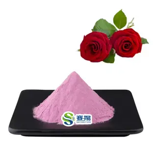 Instant Drink Wholesale Bulk Rose Juice Powder Water Soluble Rose Flower Petal Powder Rose Powder