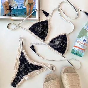 Maillots de bain sexy pour adultes, string femme, ouvert à l'entrejambe, brésilien, crochet, micro, bikinis personnalisés et vêtements de plage, ensemble de bikinis - Product Image 5