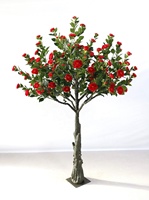 Arbre de cerisier bordeaux artificiel de 30 pouces avec 8 LED, style bonsaï, pour tables, d'intérieur, chinois, Shangpin, en promotion
