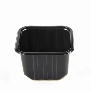 ถาดพลาสติกสำหรับสัตว์เลี้ยงแบบใช้แล้วทิ้งทรงเห็ด250กรัมสีดำสีน้ำเงินใส - Product Image 6