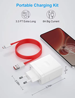 Chargeur rapide 120W conforme aux normes européennes, compatible SuperVOOC avec OnePlus 15/ACE6/Pro, charge ultra-rapide, chargeur OPPO Realme GT8/7 Pro