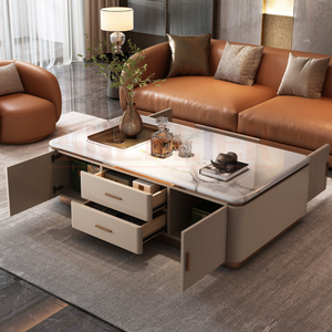 Thanh lịch sang trọng hiện đại bằng đá cẩm thạch trung tâm bảng cho phòng khách hiện đại Đồ nội thất nhà thiết lập với vật liệu đá trang trí - Product Image 3