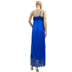Pijamas de satén de encaje para mujer, ropa de dormir Sexy con cuello en V y tirantes largos, para el hogar y exteriores, nuevo estilo, verano <span class=keywords><strong>2022</strong></span> - Product Image 3