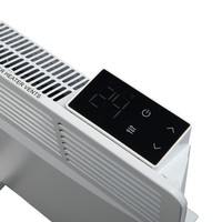 Calentador Convector Independiente Delgado Blanco de Estilo Nórdico Minimalista, Control Táctil Lateral LED, Calefacción por Convección Uniforme y Silenciosa
