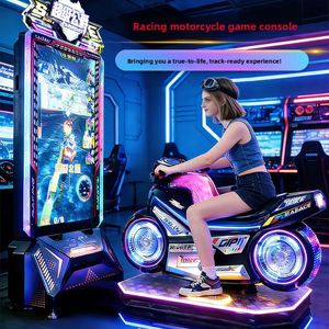 Équipement de divertissement d'arcade de course de motos dynamique pour usage commercial, salles d'art, jeu multijoueur à monnayeur pour enfants - Product Image 3