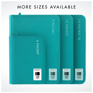 Carpeta de Cartas MIO Personalizada, Elegante, de Cuero Repujado, con 4 Bolsillos, para más de 160 Cartas, con Patrón Impreso, para Fotos, Fútbol, TCG, PKM - Product Image 6