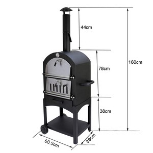 Four à pizza 3-en-1, fumoir, four à pain, four à pizza d'extérieur, grill - Product Image 6