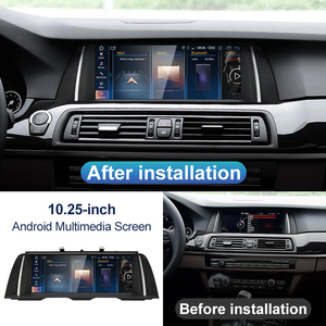 HFMidia MTK8581 10,25 pouces pour BMW Série 5 F10 F11 NBT Android14 Navigation automobile Vidéo Musique Lecteur multimédia vidéo - Product Image 3