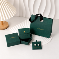 Boîte d'emballage de bijoux de luxe rose nacré avec logo personnalisé, tiroir coulissant, poignée en ruban et ensemble de sacs cadeaux – Vente en gros