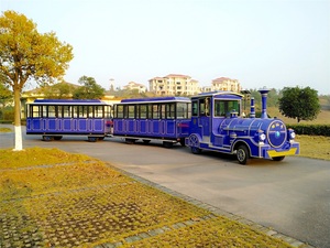 Tram touristique de luxe de haute qualité <span class=keywords><strong>Dorlin</strong></span>, alimenté par batterie, adapté aux attractions touristiques - Product Image 5