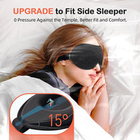 Masque pour les yeux 3d Masque pour les yeux de nuit 3d Block Out Light Soft Comfort mousse à mémoire de forme avec œillets profilés