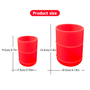 La Mini spazzatura in Silicone morbido non può rompere la pattumiera Desktop per il piano di lavoro del bagno, scrivania da ufficio piccola pattumiera - Product Image 2