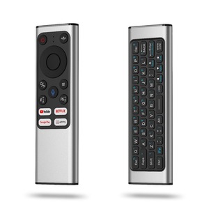 <span class=keywords><strong>Telecomando</strong></span> Air Mouse in Lega di Alluminio/ABS, Ricaricabile USB, Controllo Vocale, Tastiera Wireless per Smart TV Android - Product Image 1