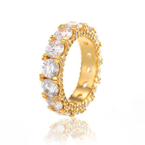 Conjunto de joyería de plata de ley 925, Set de puntas compartidas de corte de Esmeralda, banda <span class=keywords><strong>Eternity</strong></span> de plata de ley, anillo ostentoso de Baguette - Product Image 4