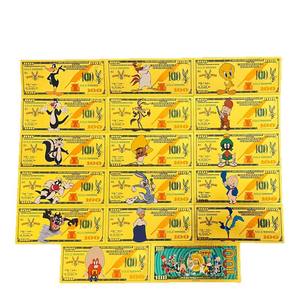 Billete <span class=keywords><strong>de</strong></span> Banco <span class=keywords><strong>de</strong></span> Oro con Diseño <span class=keywords><strong>de</strong></span> Anime Americano Personalizado al por Mayor, Billete <span class=keywords><strong>de</strong></span> Dibujos Animados <span class=keywords><strong>de</strong></span> Bugs Bunny <span class=keywords><strong>de</strong></span> $<span class=keywords><strong>100</strong></span>, Apto para Colección Conmemorativa - Product Image 2