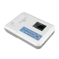 Contec ECG100G Electrocardiógrafo de 12 Derivaciones y 1 Canal con Impresora Térmica, Monitor Portátil, Precio de Máquina EKG/ECG
