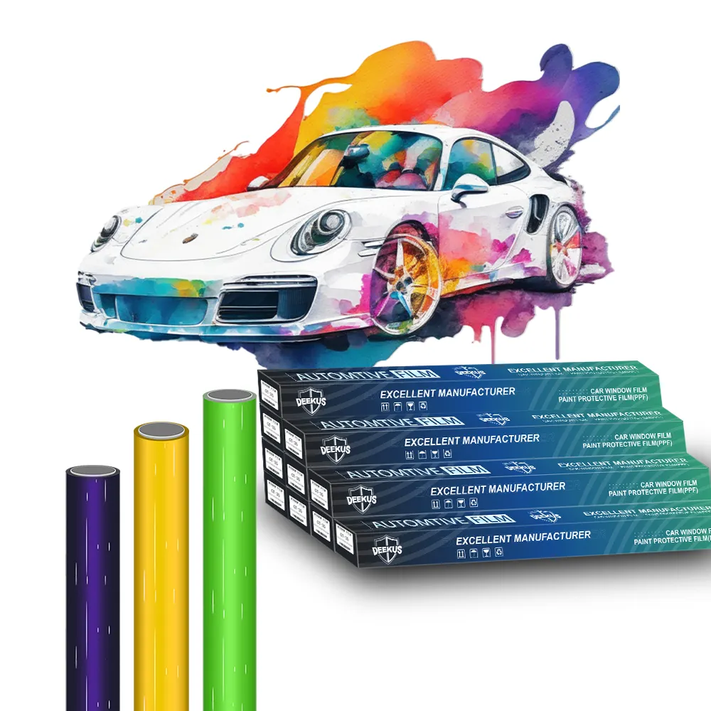 TPU-Cristal Alta Qualidade Cor mudando pintura carro proteção filme High Gloss Self Healing Ppf Várias cores disponíveis