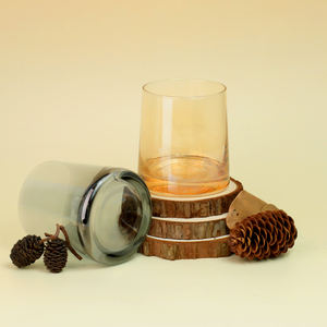 <span class=keywords><strong>Pot</strong></span> à bougie <span class=keywords><strong>en</strong></span> <span class=keywords><strong>verre</strong></span> noir mat design tendance, vide, de luxe, avec couvercle <span class=keywords><strong>en</strong></span> bambou pour la décoration - Vente chaude - Product Image 2