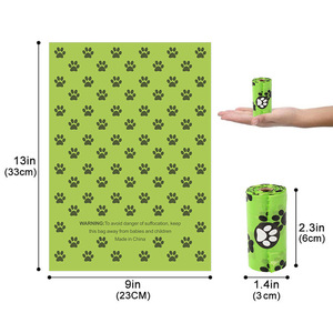2024 Offre Spéciale Extra Épais Biodégradable Pet Chien Étanche Déchets Merde Sac Écologique Doggie Merde Sac - Product Image 2