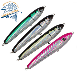 Señuelo de pesca de lápiz de madera, anzuelo flotante de 240mm120g 260mm140g, hecho a mano - Product Image 3