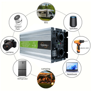 3KW 500W 1000W 1500W 2000W 3000W 5000W กำลังไฟ 12V 24V 48V เป็น 110V 220V AC คลื่นไซน์บริสุทธิ์ ระบบออฟกริด CHNB-C3000-224 Power C - Product Image 4
