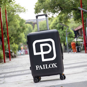 Pailox Cabine Personnalisée LOGO ou Motifs Impression par vous-même Hardside Noir Couleur ABS Trolley Bagages de <span class=keywords><strong>Voyage</strong></span> avec Roues Spinner - Product Image 4