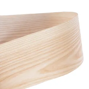 Chapa de madera para envolver cenizas naturales con forro polar de suministro de fábrica para molduras de armarios de puertas de madera