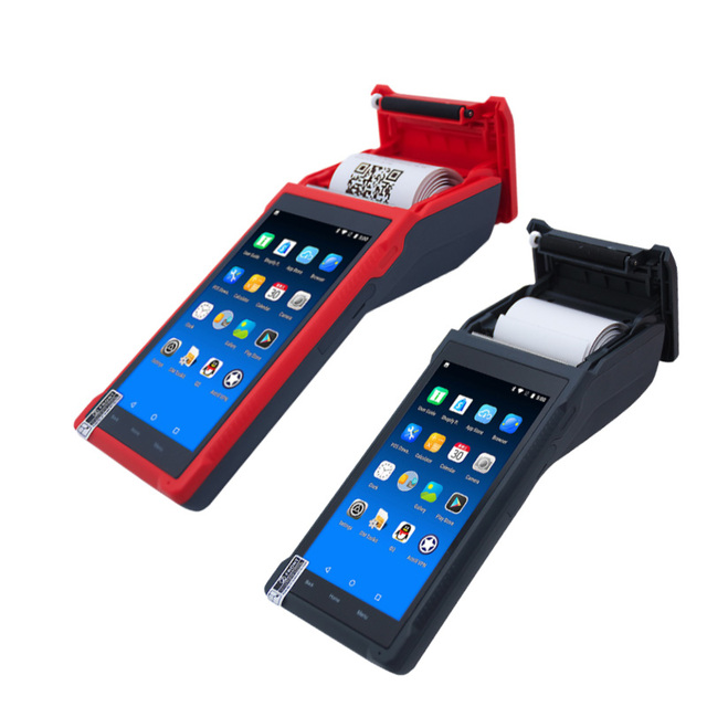 Handheld Commercial PDA Android 8.1Bulit-in 58mm Thermal Receipt Printer NFC Optional for Cafeteria WIFI Bluetooth Connect