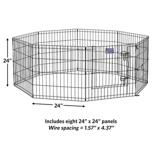 Zunhua Meihua Bolígrafo de ejercicio para perros moderno de 8 paneles, jaula de valla portátil de hierro de acero para perros con cerradura para uso en interiores y exteriores, gatos y animales - Product Image 4