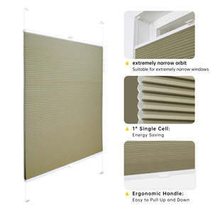 SAMADHI Stores plissés sans fil en nid d'abeille pour fenêtres, protection UV, filtrant la lumière, pour patios et portes-fenêtres - Product Image 3