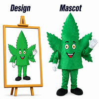 Costume de Mascotte Personnalisé Feuille Verte – Tenue de Personnage de Dessin Animé Feuillage Personnalisable pour Événement Thématique, Promotion de Marque, Déguisement Cosplay
