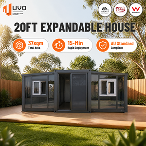 Casa Contenedor Expandible UVO de 20 Pies: Vivienda Modular Prefabricada de 37 m² |   Casa Pequeñ<span class=keywords><strong>a</strong></span> de Alquiler Estándar AU con Certificación SAA y WaterMark - Product Image 1