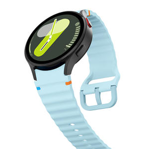 Cinturino Originale in Silicone Ondulato Stile Sportivo 40mm 44mm per <span class=keywords><strong>Samsung</strong></span> Galaxy <span class=keywords><strong>Watch</strong></span> 7 SE 6 Classic <span class=keywords><strong>5</strong></span> <span class=keywords><strong>Pro</strong></span> 4 - Product Image 3