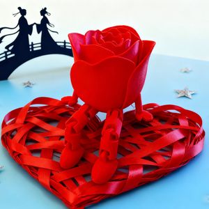 New American Style 3D Printed <b>PLA</b> Material Sitting Rose Movable Joints Valentine's Day Qixi Festival Home Desktop Decoration - Product Image 2
