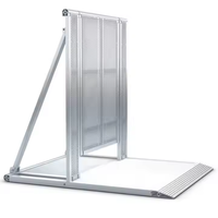Barrières se pliantes en aluminium mobiles de contrôle des foules avec la porte pour des activités en plein air