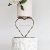 Support à gâteaux superposés en fer doré, séparateur de gâteaux, présentoir de desserts en forme de cœur, rond, hexagonal, socle de présentation pour mariage, fête, base florale, centre de table