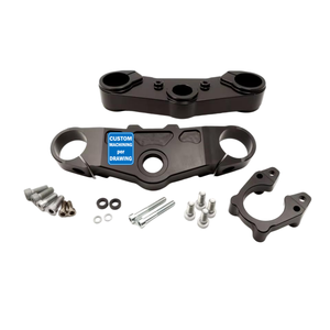 Ktm motosiklet parçası modifikasyonu için özel CNC makineleri alüminyum alaşım motosiklet çantası üçlü kelepçe üçlü ağaç kelepçeleri boyunduruğu - Product Image 3