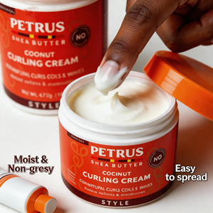 Crème hydratante au beurre de karité pour définir les boucles, crème capillaire élastique aux herbes longue durée, crème coiffante à tenue forte pour usage quotidien - Product Image 2