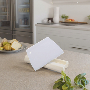 Xr Nướng Và Pastry Nhựa Bơ Scraper Với Hình Thang Răng Tốt Và Thô Răng Nướng Công Cụ Cho Pastry Dough Cutter - Product Image 5