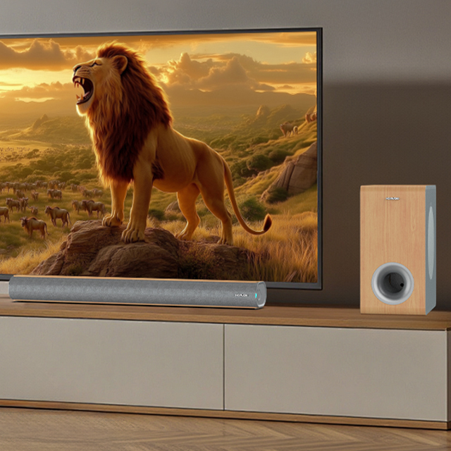 New Design Home Theatre System with 5.3 BT Remote Control Stereo Sound Bar and Subwoofer for TV Music Bookshelf Speaker