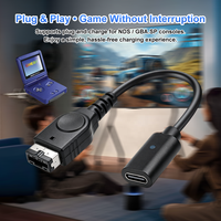 Adaptateur de charge USB-C filaire pour Gameboy Advance SP, prend en charge les câbles de charge USB-A vers C et USB-C vers C