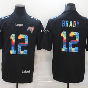Maglie di Alta Qualità per Football Americano 2025 dei Buccaneers # Maglia da Football BRADY 12 per Giovani, Bambini, Donne e Uomini - Product Image 1