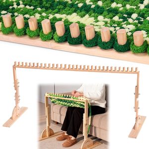 Marco de madera para tejer con hilo, rectangular, de 65 pulgadas, para tejer en casa, para uso doméstico. - Product Image 2