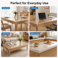 Nappe lavable Boligao, décoration de cuisine, tapis de table, vaisselle, nappe en plastique, tapis de table imperméable, PVC durable pour la maison