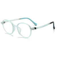 6101 Vente en gros d'usine Monture optique transparente unie pour enfants en TR90, monture intégrale, lunettes de mode pour adolescents, logo personnalisé, durable